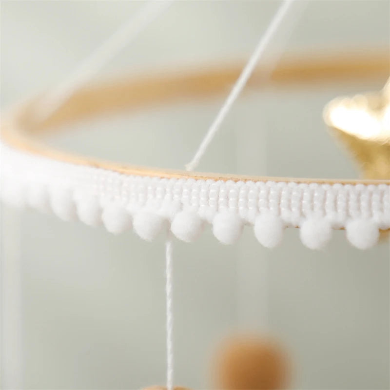 Hot Air Balloon Crib Mobile Newborn Sensory Toys Soothing