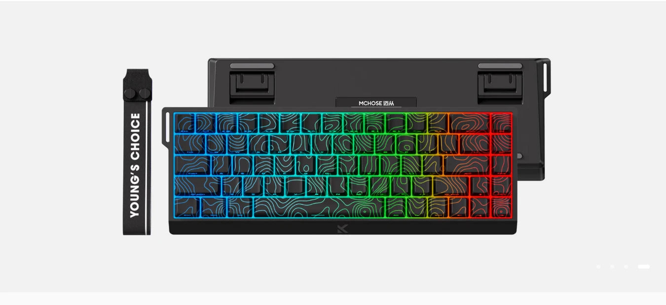 Teclado de juego magnético de 68 teclas con efecto Hall y RGB topográfico