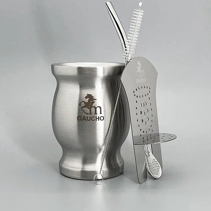 Yerba Mate Bombilla Set Stainless Steel Mate Kit Easy Clean