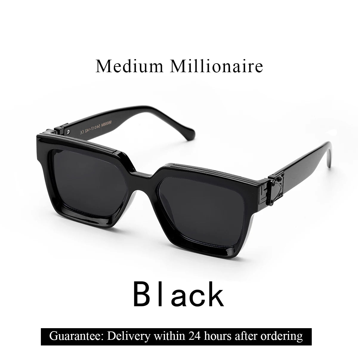 Sunglasses Black Retro Square Shades Luxury Fashion Eyewear Fall 2026 Trend Gift Idea