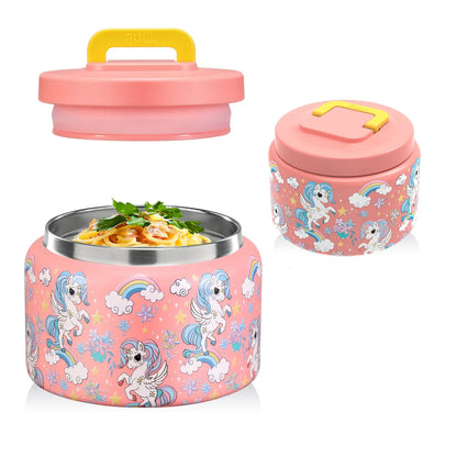 Barattolo per alimenti isolato 8 Oz bambini acciaio inossidabile thermos a vuoto ritorno a scuola 2025 a prova di perdite senza BPA