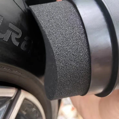 Car Wheel Polishing Sponge Brush Curved Tire Cleaner Contour Dressing Applicator 2 Pack Fall 2025 Gift