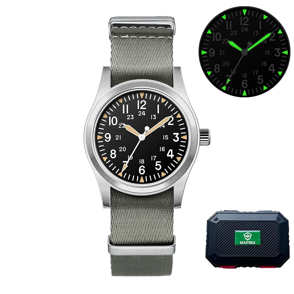 Militær Quartz Feltur 37mm Safir Efterår 2025