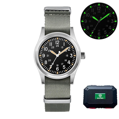 Militær Quartz Feltur 37mm Safir Efterår 2025