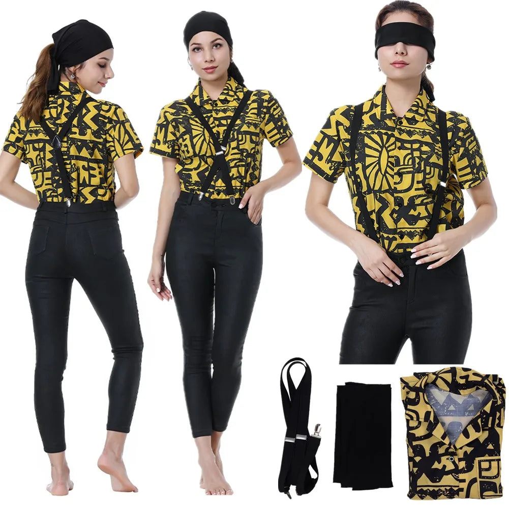 Eleven cosplay kostyme skjorte maske stropp Halloween 2025