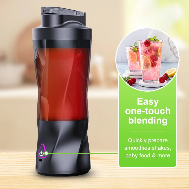 Extracteur portable Rechargeable USB 700 ml Mixeur à smoothies Bouteille de voyage extérieur été 2026 à emporter
