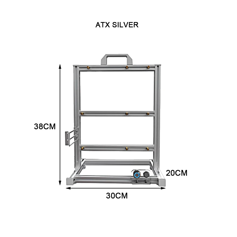 Boîtier PC ATX à cadre ouvert Rack modulaire refroidissement par eau et air