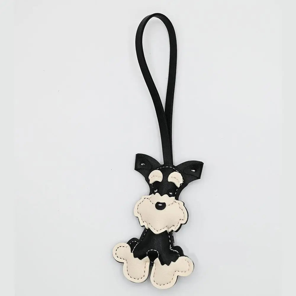 Björn nyckelring PU-läder mini väska charm söt gåva accessoar