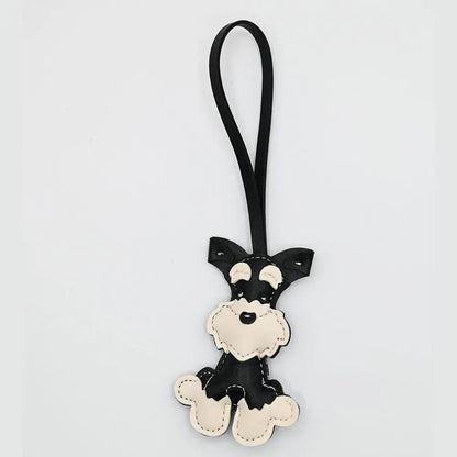 Björn nyckelring PU-läder mini väska charm söt gåva accessoar