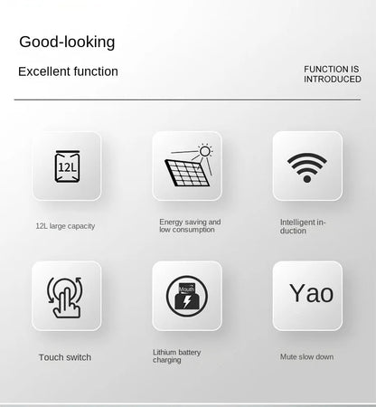 Smart Trash Can Automatic Sensor Bin Touchless Odor Control