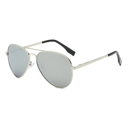 Klassische Big Pilot Sonnenbrille für Herren - Luxuriöse Metall schwarze Aviator Sonnenbrille UV400