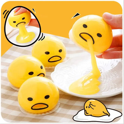 Stress Relief Egg Yolk Squeeze Toy Vomit Gag Funny Gift
