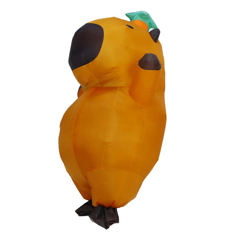Opblaasbaar capibara-cosplaykostuum voor volwassenen, stripfiguurdierenpak voor Halloween, carnaval en optredens 2026