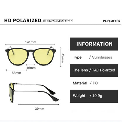 Photochromic Sunglasses For Night Driving Polarized UV400 Lenses Color Changing Glasses Fall 2025 Trend