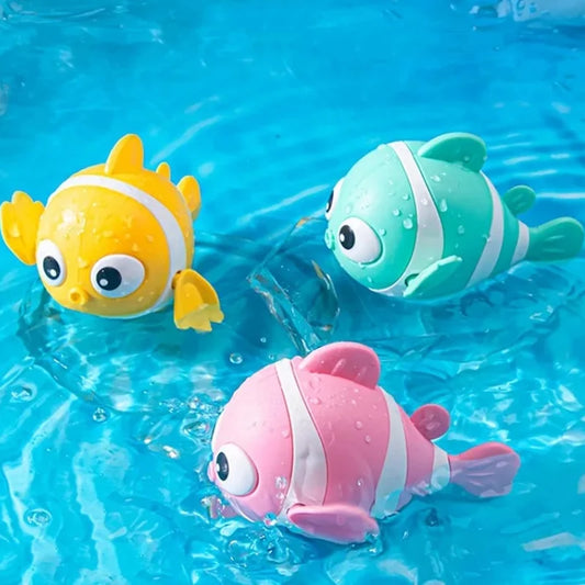 Bath Toys Cute Swimming Clown Fish for Toddlers Bathtub