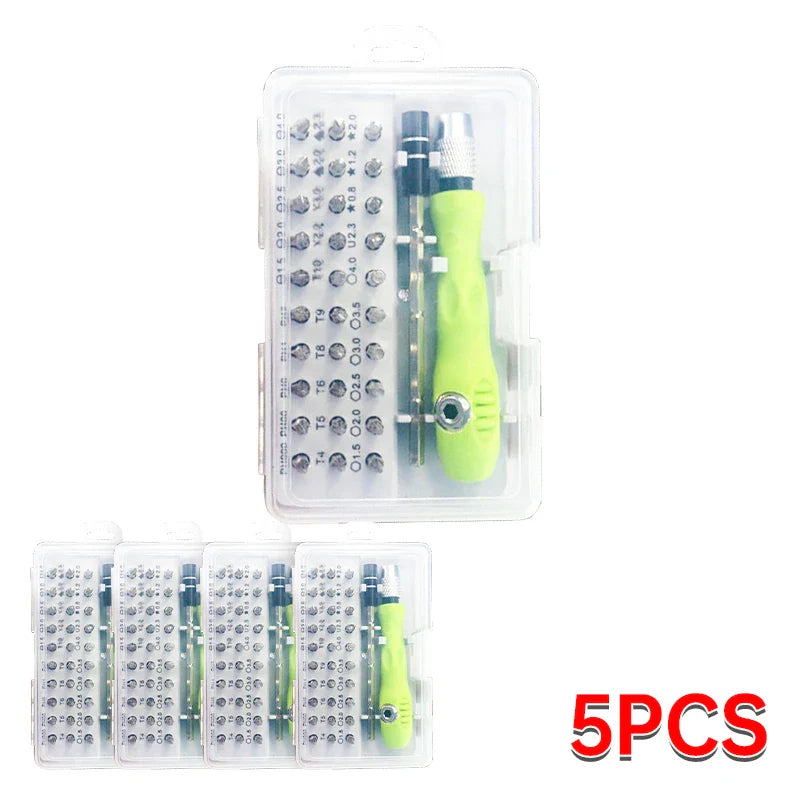Precision Screwdriver Set 32-In-1 Magnetic Bits Repair Tool Kit For Phones And Tablets Green Handle Back To School 2025