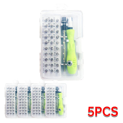 Precision Screwdriver Set 32-In-1 Magnetic Bits Repair Tool Kit For Phones And Tablets Green Handle Back To School 2025
