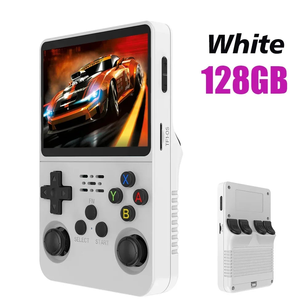 Portable R36S Retro Handheld Video Game Console - 3.5" IPS Screen, 64GB Storage, Linux System