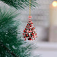 Personalized Acrylic Christmas Tree Pendant - Cute Holiday Decoration for Home, 8cm Festive Ornament for New Year Parties