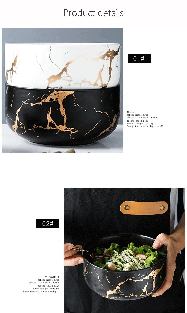 Marmor Keramik Skål Set Nordisk Bordstablett Minimalistisk