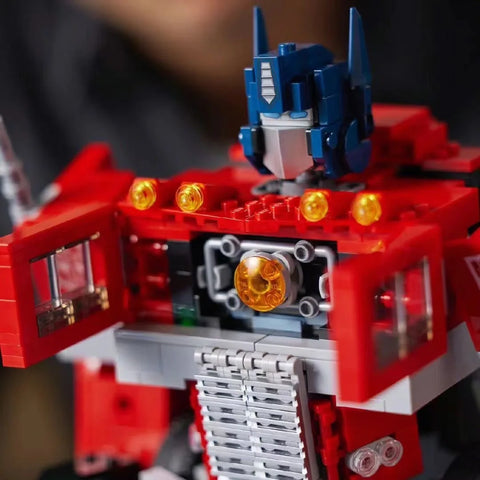 Optimus Prime Transformer Robot Car Building Blocks Sæt - 1580 STK STEM Legetøjsgave til børn