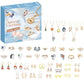 Christmas DIY Jewelry Making Kit - 24 Days Taylor Bracelets Advent Calendar Gift 2024