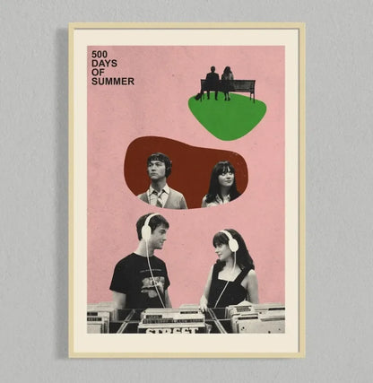 Retro Movie Poster Canvas Collage Mid Century Wall Art