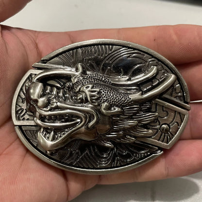 Outdoor Sports Versatile Men's Belt Buckle - Alloy, 7.6cm x 5.8cm, Durable & Stylish