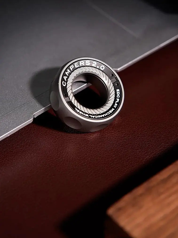 Magnetic Ratchet Fidget Ring Stainless Steel EDC Gift