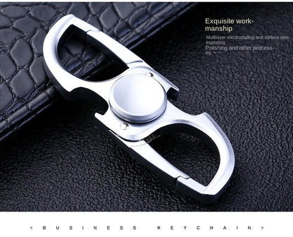 Fidget Spinner Keychain Stainless Steel EDC Gift 2025