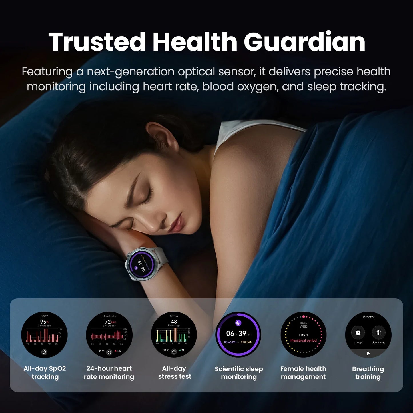 Smartwatch 1.53 Inch HD Display - Bluetooth Call, Voice Assistant, 24H Health Monitoring, TikTok Viral Fall 2025 Gift