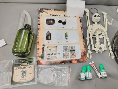 Witch Cauldron Fog Machine Halloween Prop With LED Glow