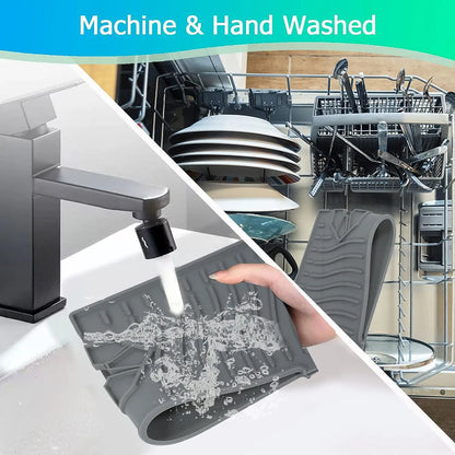Tappetino para schizzi per lavandino in silicone protettore per piano di lavoro