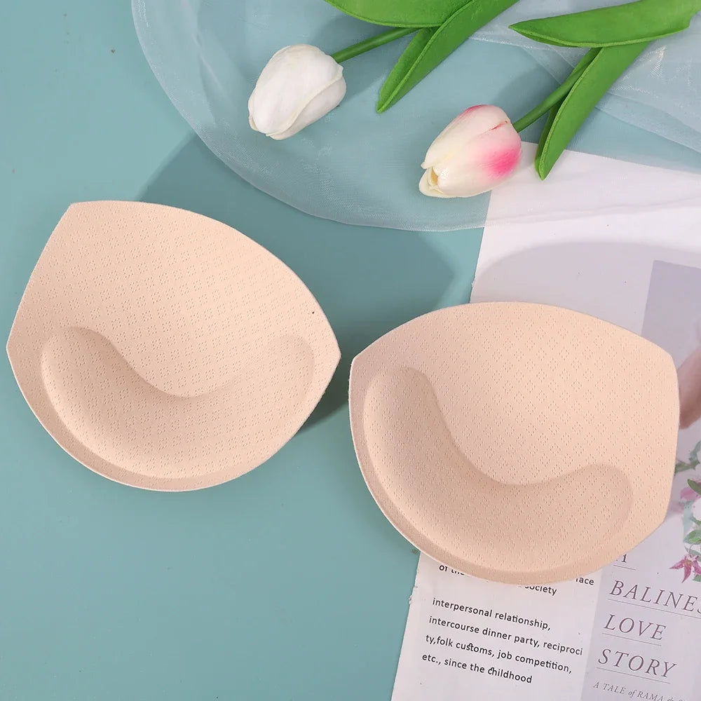 Breathable Women's Bra Pads - 3D Push-Up, Versatile Sponge Padding, For Swimsuits
