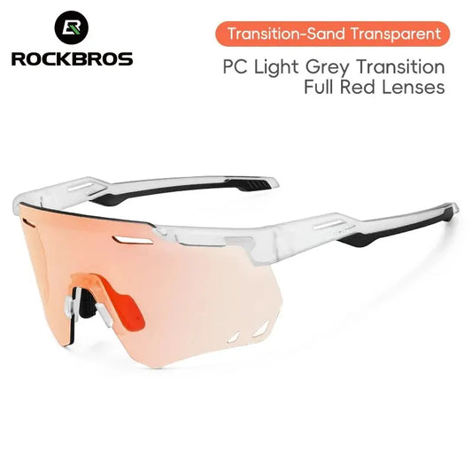 Occhiali da ciclismo unisex MTB da strada protezione UV400 lenti polarizzate fotocromatiche, tendenza autunno 2026, protezione occhi per tutte le condizioni atmosferiche