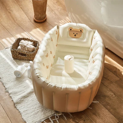 Indoor Opblaasbaar Babybad - Draagbaar Zacht PVC Bad voor Baby's en Peuters