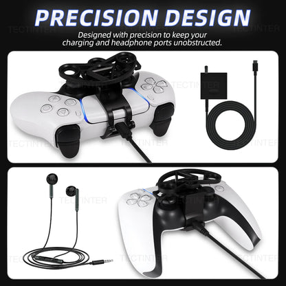 PS5 Controller Mini Steering Wheel Racing Gamepad Accessory 360 Degree Rotation Enhanced Gameplay Summer 2026 Gift