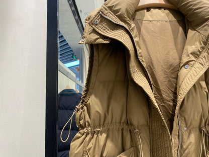 Lightweight Relaxed Women Down Vest - Hooded, Down, Winter