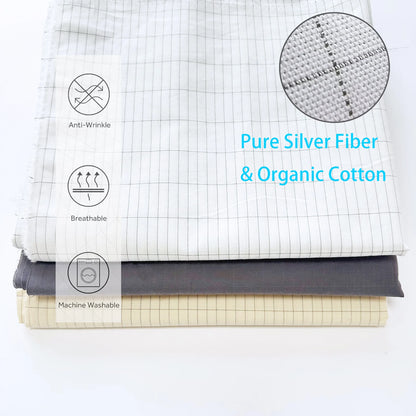 Earthing Fitted Sheet Grounding Silver Fiber Mattress