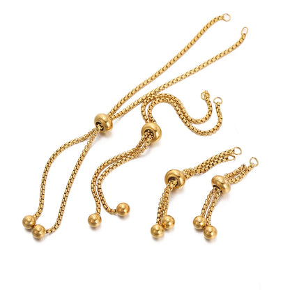 Extensores de Pulsera de Acero Inoxidable Deslizadores Ajustables 3 Piezas