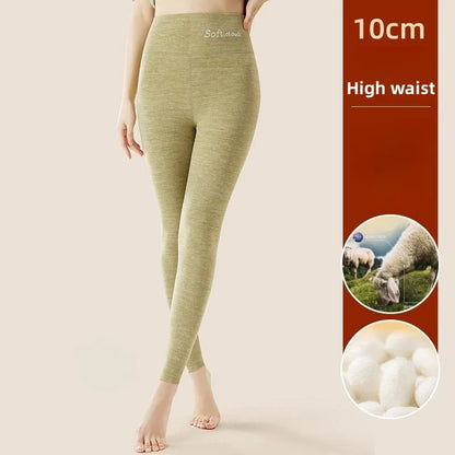 Seidenvelours Thermo-Leggings für Damen - Hohe Taille mit Bauchkontrolle & Po-Lifting Winterhose