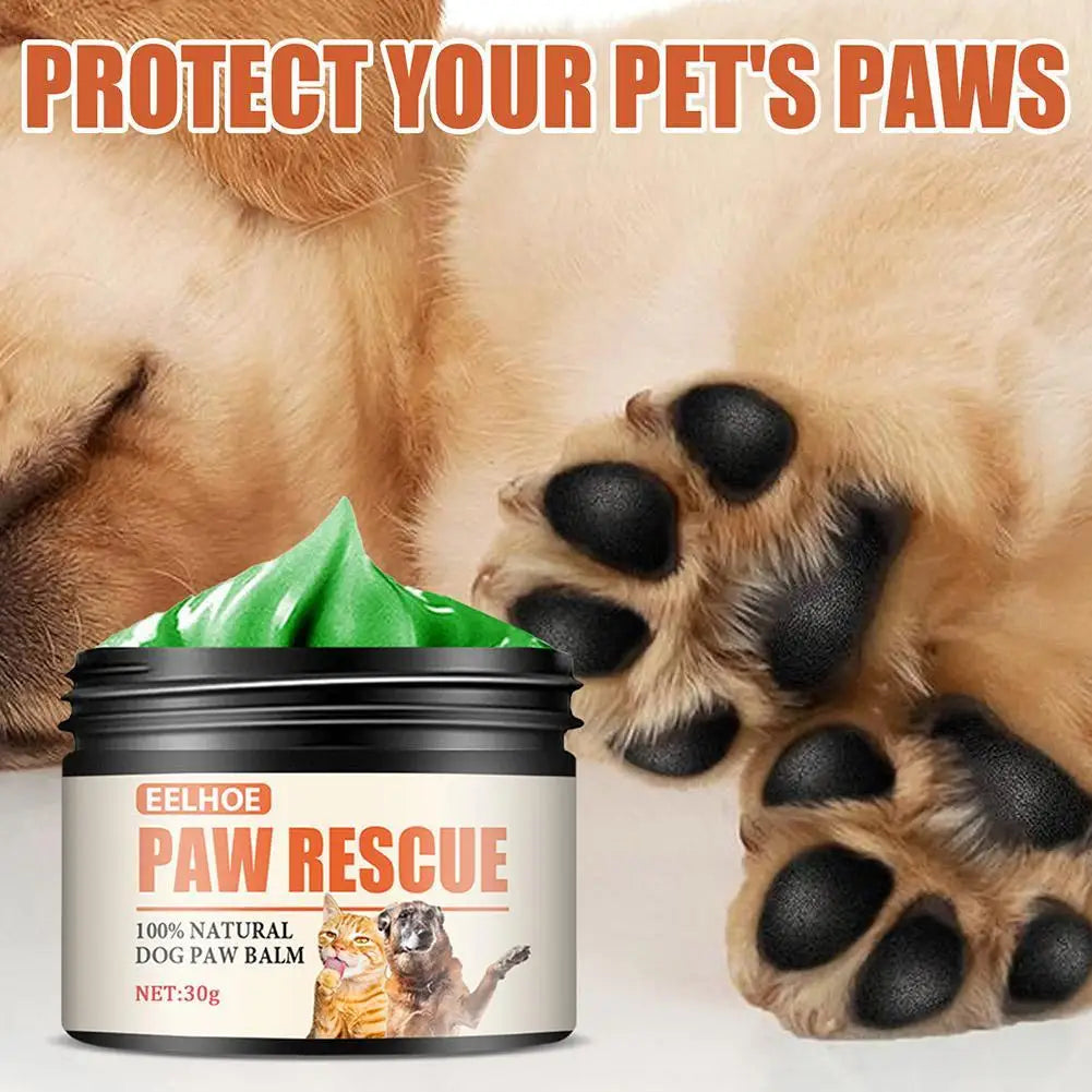 Pet Paw Balm for Dogs & Cats - Moisturizing Foot Care Cream, Protective Oil for Winter Paw Health