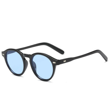 Retro Round Sunglasses for Women Men Vintage Black UV400 Outdoor Eyewear Stylish Sun Glasses