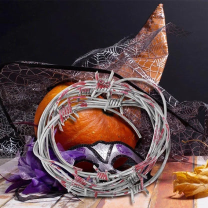 Nepprikkeldraad als Halloween-accessoire voor hekdecoratie, griezelige plastic versiering voor spookhuis 2026
