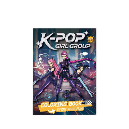 Coloring Book Kpop Demon Hunters Anime Sketches Rumi Mira Zoey Cute Line Drawings Back to School 2025 Gift