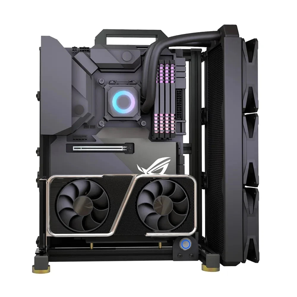 Boîtier PC Open Frame Modulaire ATX MATX ITX Aluminium Rack