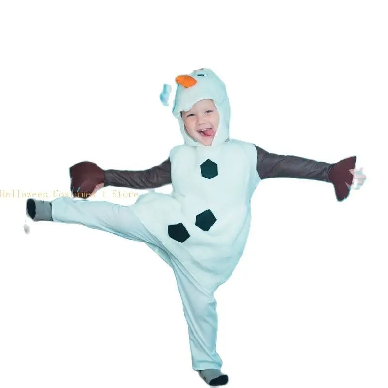 Olaf Frozen-sneeuwman-cosplaykostuum voor kinderen en peuters, cartoonverkleedkleding voor Halloween, kerst- en verjaardagsfeestjes 2026