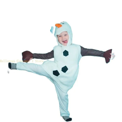 Olaf Frozen-sneeuwman-cosplaykostuum voor kinderen en peuters, cartoonverkleedkleding voor Halloween, kerst- en verjaardagsfeestjes 2026
