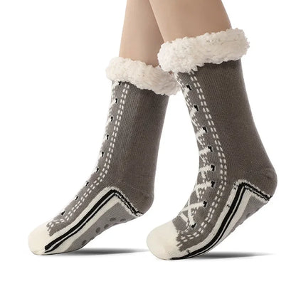 Thermische Fluffy Sokken Dames Winter Pluche Antislip Fuzzy Slipper Sokken Kort