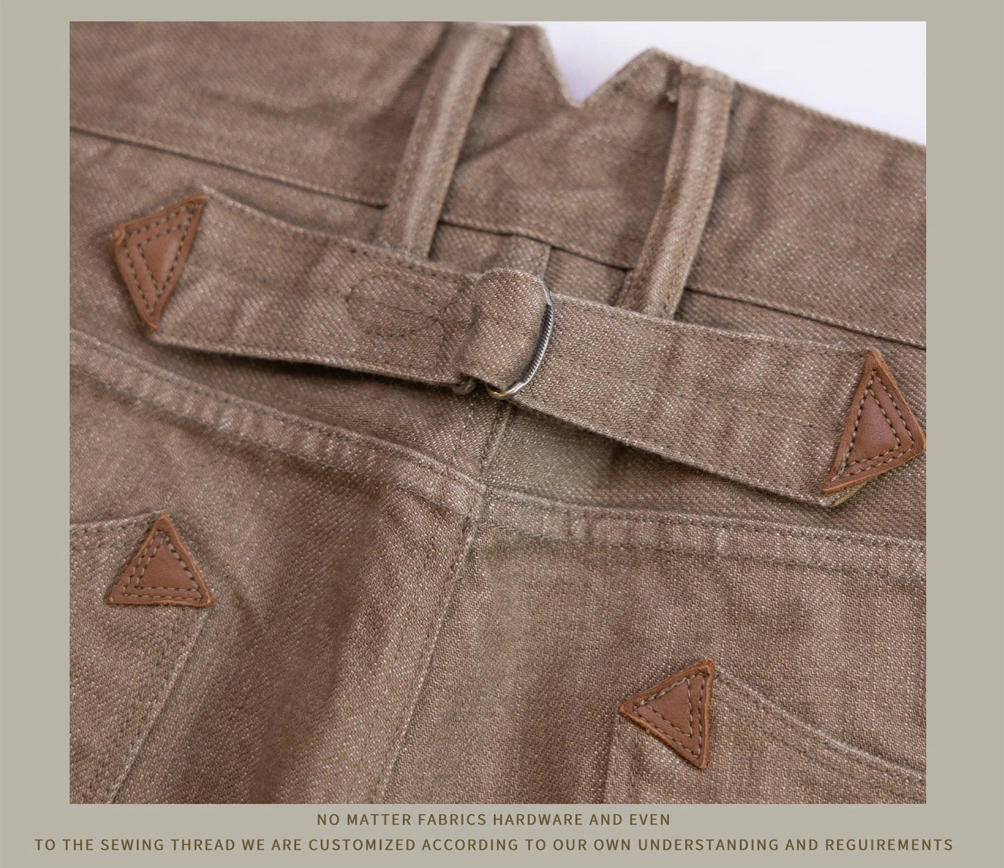 Holdbare avslappede rette jeans for menn - løse selvedge casual